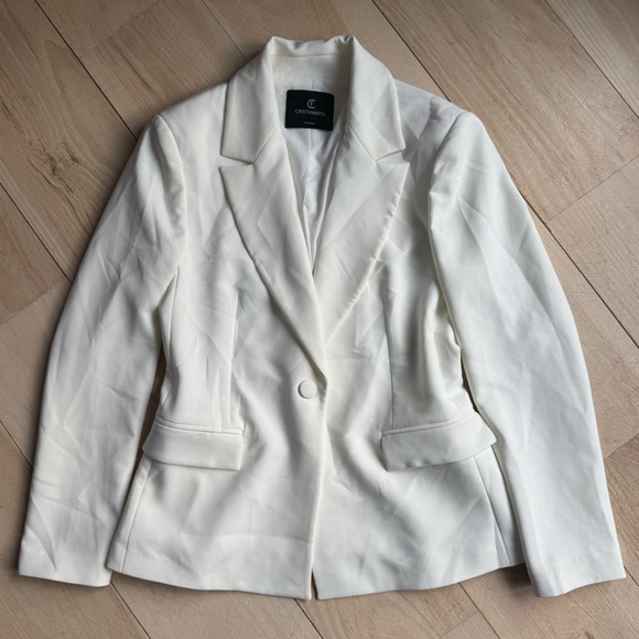 cristinaeffe Jackets & Blazers - Cristinaeffe White Blazer